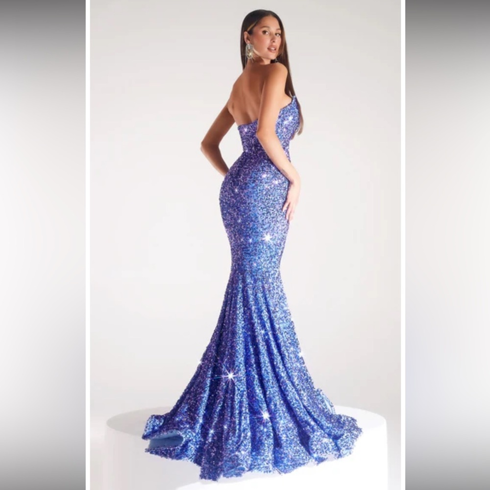 PORTIA & SCARLET PS21208 OCEAN BLUE Prom Dress Size 6